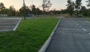 Ostrvo oko parkinga sređeno